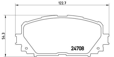 Гальмівні колодки BREMBO P83101