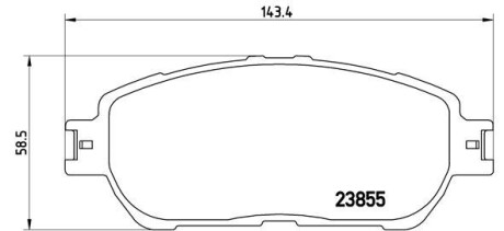 Гальмівні колодки дискові BREMBO P83 105