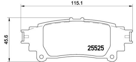 Гальмівні колодки дискові BREMBO P83 132