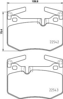 Фото гальмівні колодки дискові BREMBO P83164 Гальмівні колодки дискові BREMBO P83164