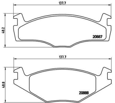 Гальмівні колодки дискові BREMBO P85024