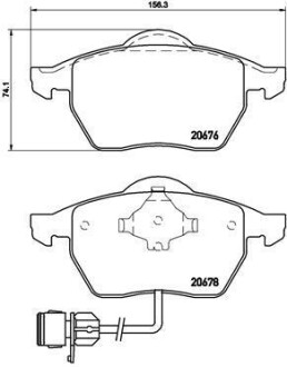 Гальмівні колодки дискові BREMBO P85026