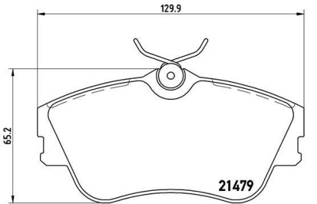 Комплект гальмівних колодок BREMBO P85029
