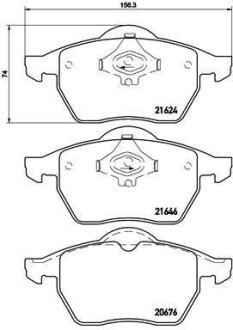 Гальмівні колодки дискові BREMBO P85036