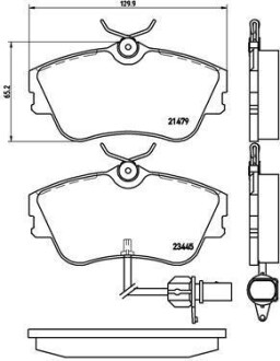 Гальмівні колодки дискові BREMBO P85050