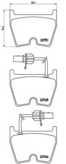 Гальмівні колодки дискові BREMBO P85078