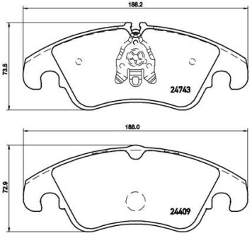 Гальмівні колодки тюнінгові BREMBO P85098X