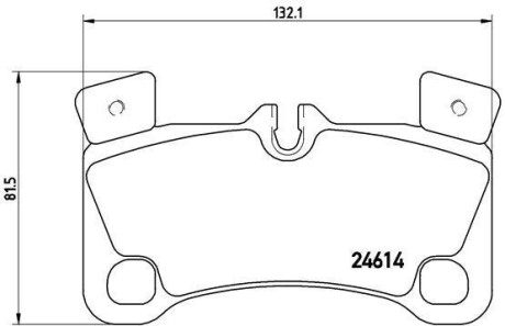 Комплект гальмівних колодок BREMBO P85103