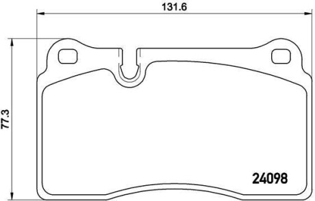 Комплект гальмівних колодок BREMBO P85116