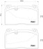 Комплект гальмівних колодок з 4 шт. дисків BREMBO P85123 (фото 1)