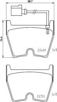 Гальмівні колодки тюнінгові BREMBO P85152X