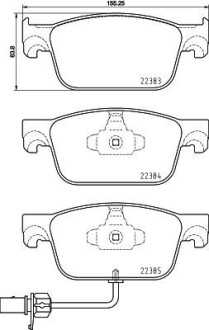 Гальмівні колодки тюнінгові BREMBO P85153X