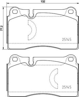 Комплект гальмівних колодок BREMBO P85159