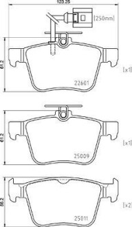 Комплект гальмівних колодок BREMBO P85162