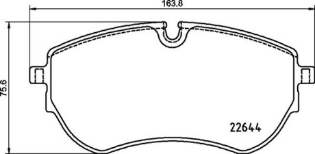 Комплект гальмівних колодок BREMBO P85173