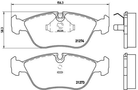 Фото гальмівні колодки дискові BREMBO P86013 Гальмівні колодки дискові BREMBO P86013
