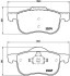 Комплект гальмівних колодок BREMBO P86020 (фото 1)