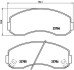 Комплект гальмівних колодок BREMBO P99003 (фото 1)