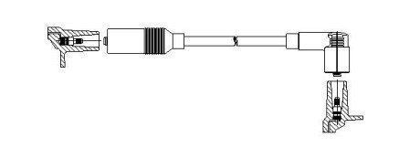 Провід високовольтний AUDI 10/80/A6 "86-97 BREMI 115/40