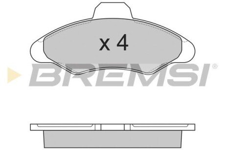 Гальмівні колодки пер. Ford Escort/Fiesta 90-02 BREMSI BP2462