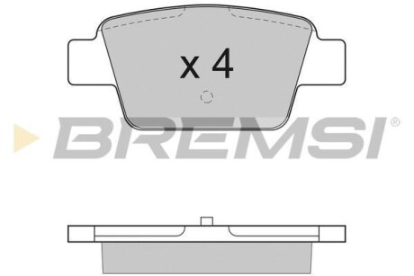 Гальмівні колодки зад. Alfa Romeo Mito/Fiat Bravo 99- BREMSI BP2947