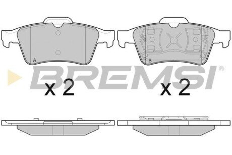 Гальмівні колодки зад. Connect 02-13 BREMSI BP2980 (фото 1)