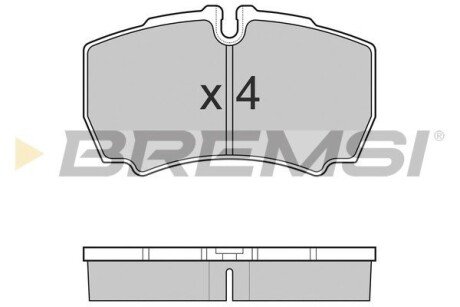 Гальмівні колодки зад. Transit 06-14 2.2 TDCi (без спарки) BREMSI BP3025