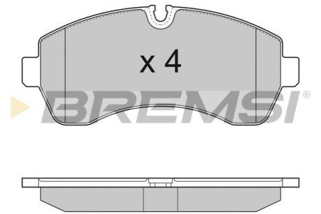 Гальмівні колодки пер. Sprinter/Crafter 06- (спарка) BREMSI BP3290