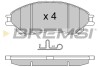 Гальмівні колодки пер. SUZUKI SX4 S-CROSS/VITARA 1.0-1.6 15- (AKEBONO) BREMSI BP3603 (фото 1)