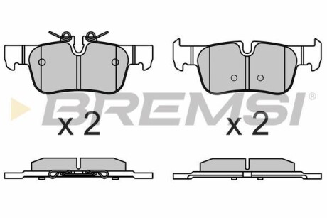 Гальмівні колодки зад. BMW 1/2/i3/X1/X2 BREMSI BP3633