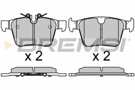 Гальмівні колодки зад. Volvo S60/S90/V60/V90/XC40/XC60/XC90 16- BREMSI BP3664
