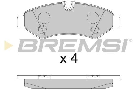 Гальмівні колодки зад. SPRINTER 18-21 (BREMBO) BREMSI BP3848