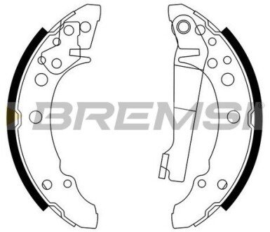 Гальмівні колодки зад. Golf I/II/Passat/Polo/Audi 80 >01 (ATE) BREMSI GF0016