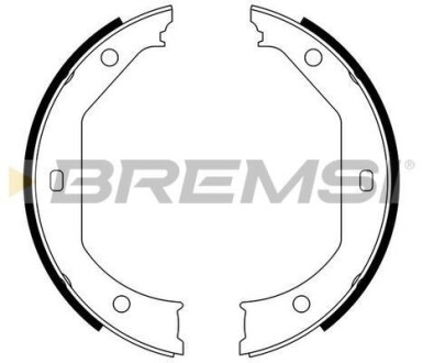 Колодки ручного гальма BMW 3(E46,E90-92) 00-13/5(E39) 95-04/X1(E84) 09-15 (ATE) BREMSI GF0080