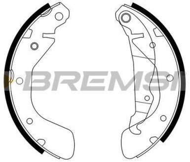 Гальмівні колодки зад. Astra/Combo/Corsa/Lanos (82-12) BREMSI GF0354