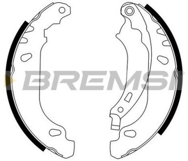 Гальмівні колодки зад. Logan 04-/Clio 98- (BENDIX) BREMSI GF0408