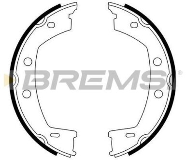Гальмівні колодки зад. FREELANDER 2.0-3.2 06-14 (LUCAS GIRLING) BREMSI GF0442
