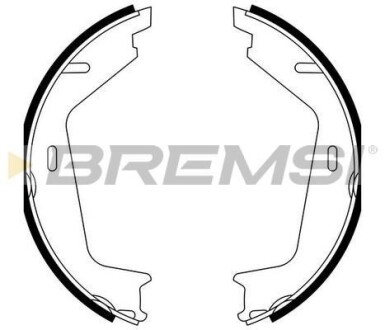 Гальмівні колодки бараб. XC90 02- BREMSI GF0608A