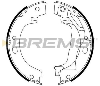 Гальмівні колодки зад. COROLLA 1.4-2.0 00-07 (LUCAS GIRLING) BREMSI GF0970