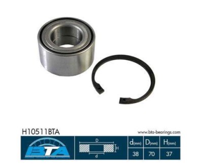 Комплект підшипника колеса BTA H10511BTA