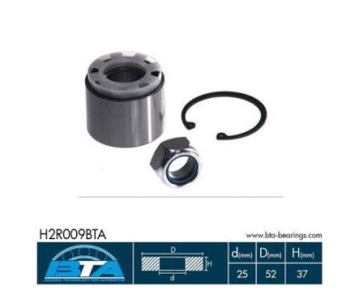 Комплект підшипника колеса BTA H2R009BTA