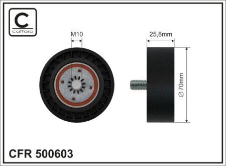 Ролик CAFFARO 500603