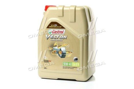 Олива моторна VECTON LONG DRAIN 10W-40 E6/E9 (Каністра 20л) CASTROL 15B9D1