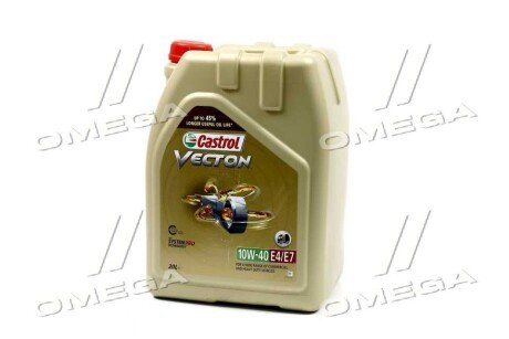 Олива моторна Vecton 10W-40 E4/E7 (Каністра 20л) CASTROL 15BA40 (фото 1)