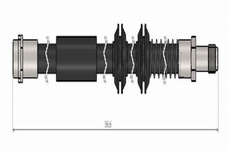 VW Тормозной шланг T5 пер. Cavo C900 647A