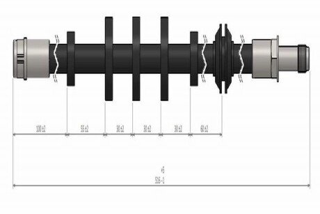 AUDI Тормозной шланг передн. A4 08-, A5 Cavo C900 656A