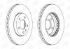 Диск гальмівний передній (кратно 2) Chevrolet Cruze (J300) (09-) / Opel Astra J (P10) (09-15) CHAMPION 562631CH (фото 2)