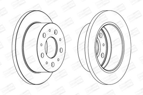 Диск гальмівний CHAMPION 562753CH