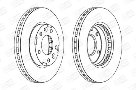KIA диск гальмівний передн. Carnival 99- CHAMPION 563039CH