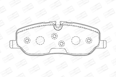Колодки гальмівні дискові передні Land Rover Range Rover Sport I, Discovery III CHAMPION 572521CH